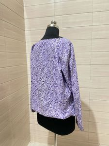 Made In Germany Floral Print Tie-Neck Blouse
