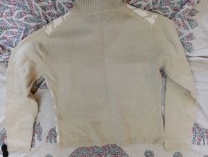 Houndstooth Mock Neck Sweater