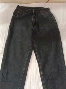 Vintage Black Wash Denim Jeans