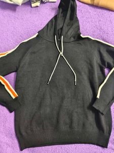 Striped Sleeve Hoodie