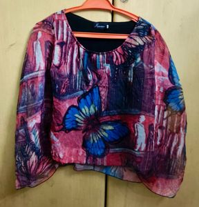 Butterfly Print Top