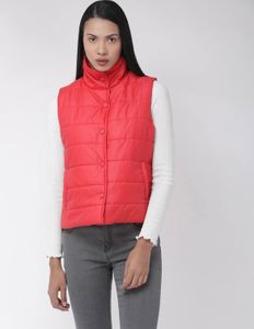 Half Sleeves Red Jacket