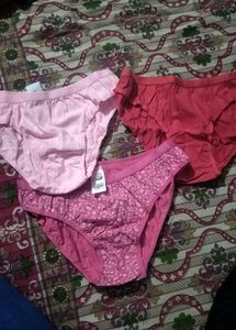 Blush Intimates Floral Cotton Panties - Size M
