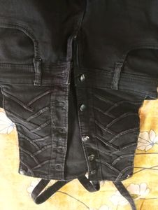 Denim Black Full Dungree