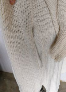 Bloom On Sleeves Embroidery Knit Cardigan