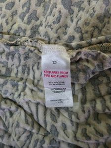 Cheetah Print Top UK 12