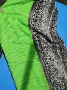Green &amp; Snake Print Scarf