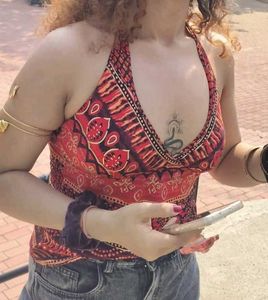 bohot Patterned Halter Top