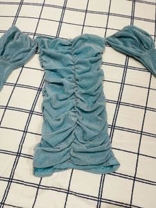 shein shiny party dress