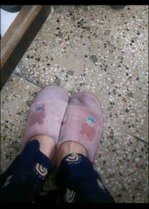 Warm Pink Slippers In 6 Size For Women