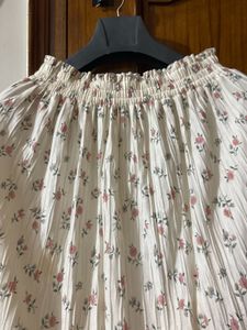 Floral Print Midi Skirt