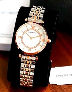 Emporio Armani Gianni T-Bar Ladies Watch White