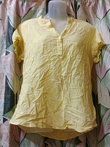 Yellow Casual Top