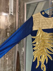 A Beautiful Navy Blue Colour Gown