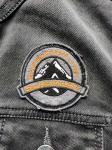 Stylish superdry Gray Denim Jacket