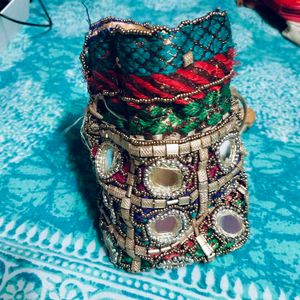 Vintage Embroidered Cuff Bracelet