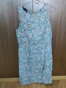 Patterned Sleeveless Dress