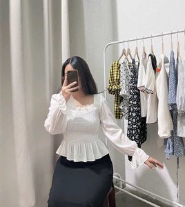 Chic White Peplum Top