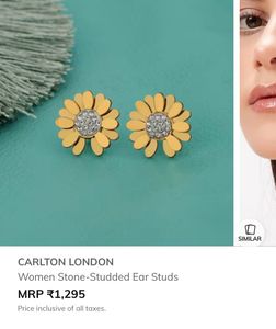 Carlton London Flower Earrings