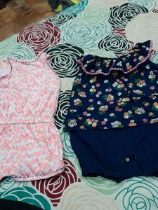 Baby girl jumpsuit combo