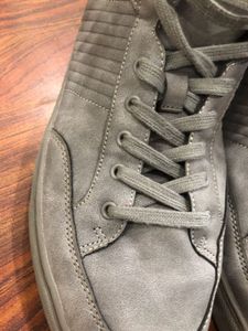 Gray High-Top Sneakers UK10