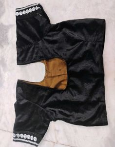 Black Colour Velvet Blouse