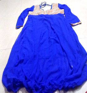 Royal Blue Anarkali Dress