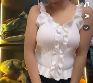 Frill White Top