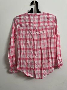 Pink Plaid Top