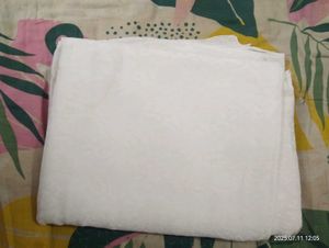 White Floral Fabric