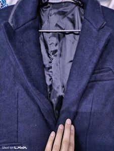 women Navy Blue Overcoat