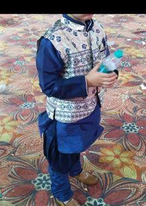 partywear kurta waistcoat set