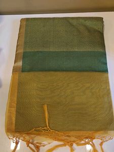 Green & Gold Saree