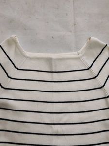 Striped Boat Neck Top