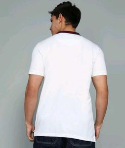 Stylish White Polo T-Shirt