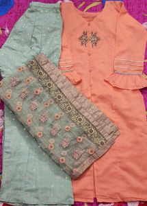 Elegant Embroidered Kurta Set