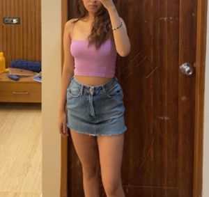 Blue Denim Skirt
