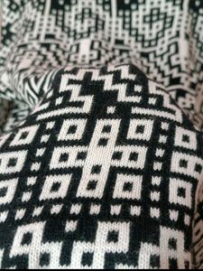 Black &amp; White Imported Sweater