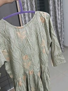 Elegant Green Printed Kurta