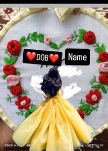 Birthday hoop Embroidery