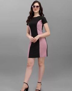 Stylish Color Block Bodycon Dress