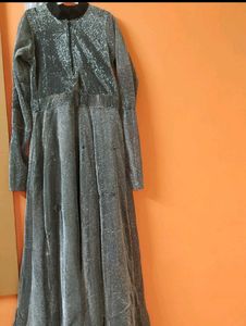 Elegant Grey Maxi Dress