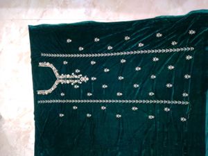 Dark Green Velvet Suit