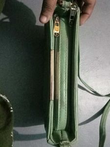 Mint Green Croc Embossed Bag