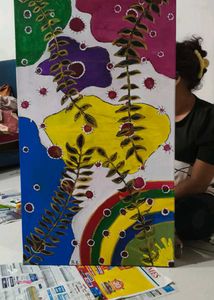 Long Canvas Art Work
