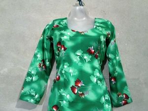 Green Floral Kurta Salwar Suit