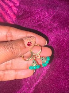 Earrings multicolor Jhumkas Set of 4