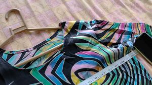 Tailored Print Pure Satin Dress