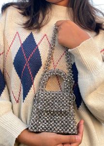 Glass Crystal Beaded Bag