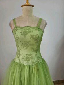 Vintage Green Tulle Dress